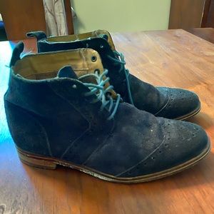 J Shoes Olympias Suede Wingtip Boots